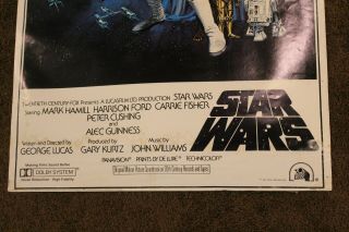 1977 20th Century Fox STAR WARS Poster - PTW531 - Check 5