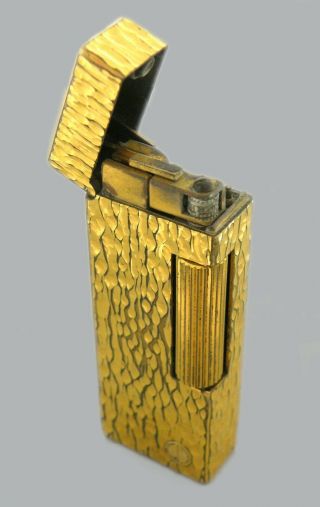 Vintage Dunhill Gold Plated Lighter Swiss Made