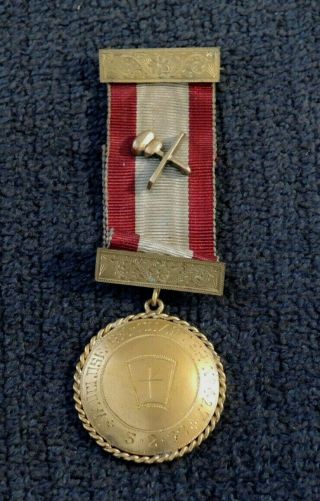 Gilt Australia Masonic Medal Made Of Kgv Penny Vaucluse Chapter Dated 1922 18
