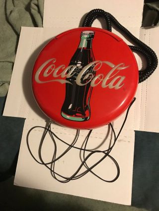 Coca - Cola 1995 Vintage Desk/wall Mount Lighted Landline Telephone