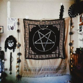 Pentagram Altar Cloth Tapestry