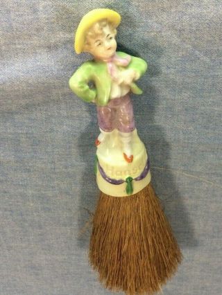 Vintage German Hansel Half Doll Whisk Broom / Enabled