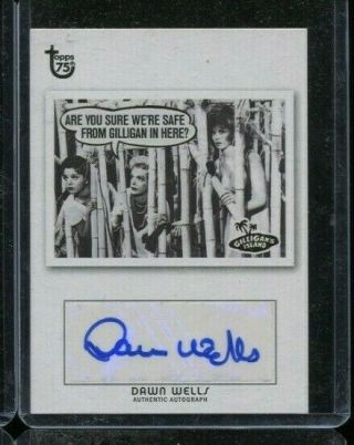 2013 Topps 75th Dawn Wells Autographed Gilligans Island Card