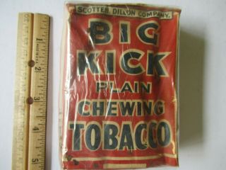 Vintage - - Antique (big Kick) Plain Chewing Tobacco - Paper Pack -