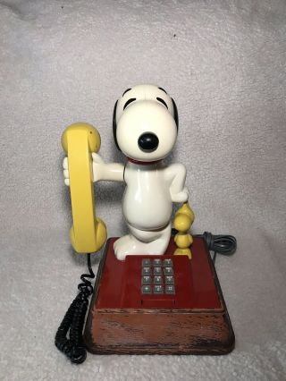 Rare Vintage 1976 Snoopy & Woodstock Touch Tone Phone