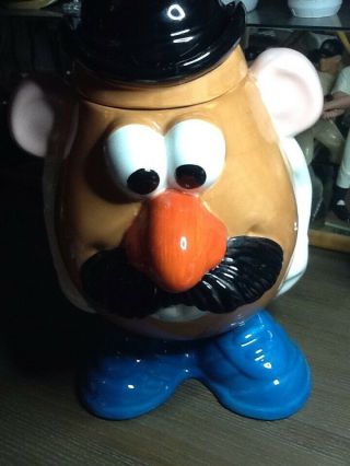 12 " Mr.  Potato Head 1998 Hasbro Ceramic Cookie Jar By Clay Art No Box