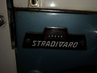 Rare Stradivaro Heavy Duty Deluxe 116 Zig Zag Sewing Machine & Carry Case 3