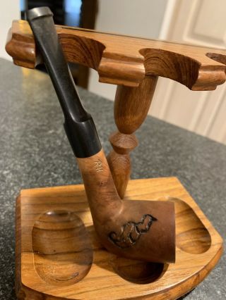 Vintage Smoking Pipe - Signed With Carving