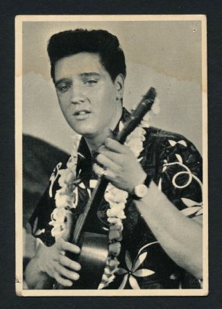 1961 Elvis Presley Blue Hawaii Music & Film Stars Rare Trade Card 62 Trading