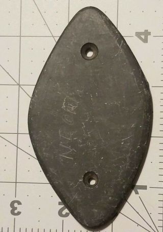 Indian Artifacts NE OK.  Slate Gorget drilled.  arrowhead 100 authentic quarentee 3