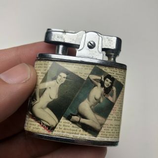 Vintage Bettie Page Pin Up Appi Lighter