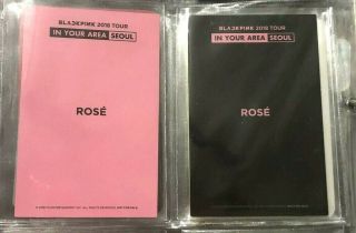 BLACKPINK 2018 TOUR IN YOUR AREA SEOUL DVD OFFICIAL PHOTO CARD ROSE SET 2