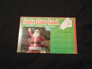 14 Vintage 1960 Santa Claus Land Indiana Souvenir Picture Folder Photos Rare