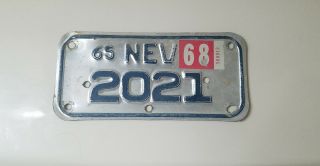 1965 Nevada Motorcycle License Plate 2021