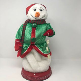 Gemmy Animated Lighted Musical Ms Snowflake Snow Woman Sings Santa Baby