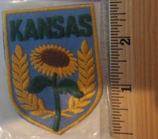 Kansas Patch (state,  Souvenir,  Sunflower)