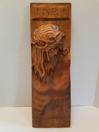 Jesus Wooden 3d Carved Wall Plaque Christian Decor Stunning