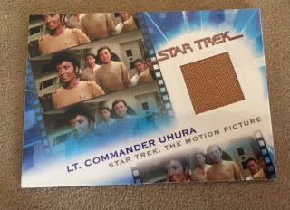 Mc9 “lt Commander Uhura” - Star Trek Movies Relic Insert Card The Motion Picture