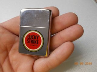 Zippo Lighter Lucky Strike Cigarettes,  1990 Case Date Code