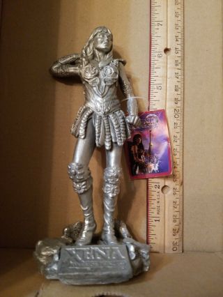 Xena Warrior Princess With Sheathed Sword (about 6.  875 " Tall) Pewter Figure