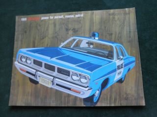1969 Dodge Police Car Fleet Brochure
