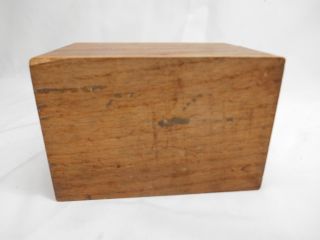 Washburn Crosby BETTY CROCKER GOLD MEDAL HOME SERVICE RECIPES Oak Wood File Box 8