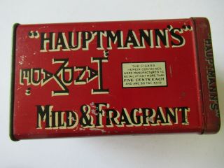 Vintage Tobacco Tin - - Hauptmann 