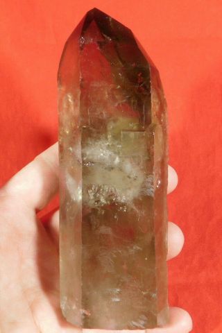A Huge Smoky Quartz Crystal Point Found In Brazil 575gr E
