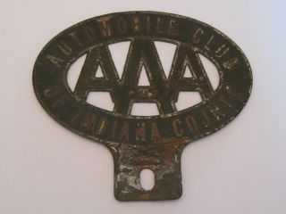 Aaa Automobile Club Of Indiana County License Plate Topper