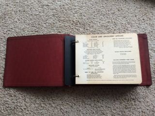 1949 Oldsmobile dealership showroom colors and upholstery album. 2