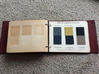 1949 Oldsmobile dealership showroom colors and upholstery album. 6