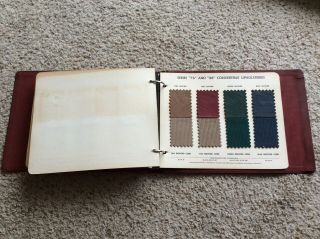 1949 Oldsmobile dealership showroom colors and upholstery album. 7
