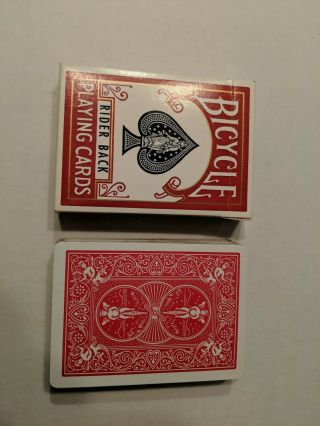 Vintage Bicycle Poker 808 Playing Cards Rider Back