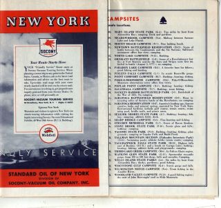 1937 Socony,  Standard Oil Of York,  York Road Map 2