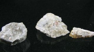 3 Lovely Pink & Brown Fluorapatite Crystals Foote Mine Cleveland North Carolina 2