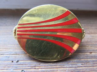 Old Continental Red Meatball Hatbadge