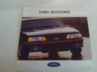 1988 Ford Mustang Car Dealer Sales Brochure -