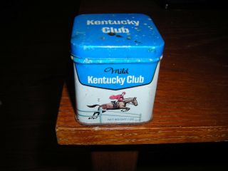 Vintage " Kentucky Club " Mini Tobacco Tin,  Great Graphics