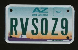 A25 - Arizona Flat Scenic Base Rv Atv License Plate