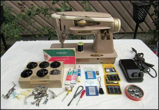 Singer 500a Slant Needle Rocketeer Sewing Machine And Cam Kit