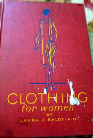 RARE VTG 1920s SEWING BOOK PATTERN DRAFTING Clothing For Women 1929 2