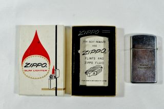 Vintage Zippo Advertising Lighter With Box