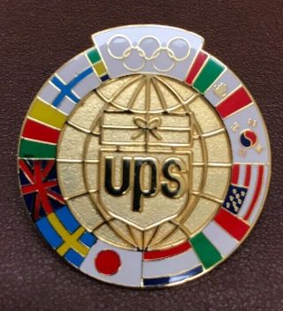 United Parcel Service Ups Olympic Sponsor Lapel Pin.