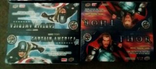 Captain America & Thor 2011 Movie Upper Deck Trading Card Boxes