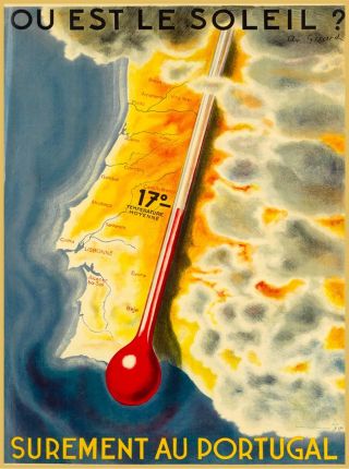 Surement Au Portugal Vintage Travel Collectible Wall Decor Art Poster Print