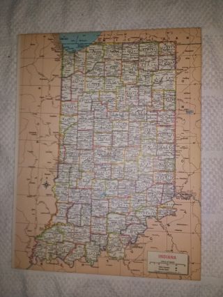 1967 Map Of Indiana