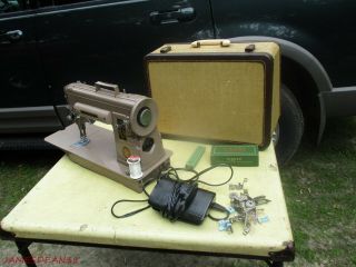 Singer Model 301a Sewing Machine With Case &