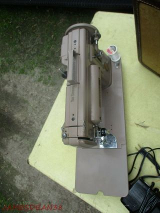 Singer Model 301A Sewing Machine With Case & 7
