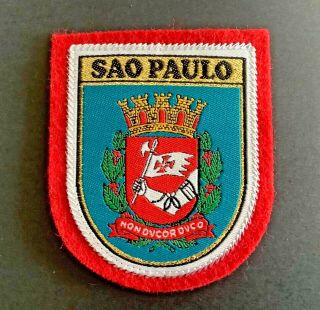 Sao Paulo Souvenir Patch Ecusson Woven Badge Parche Bordado Toppa Scutelliphily