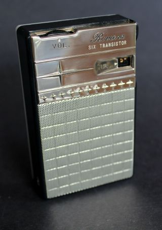 Vintage Riviera 6 Transistor Radio Model Rv62 W/ Case - Great